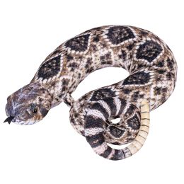 Chřestýš/polštář cestovní plyšový 40cm 0m+ v sáčku