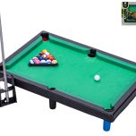 Kulečník 41,5x28,5cm s tágem 2ks a koulemi 16ks 2barvy v krabičce